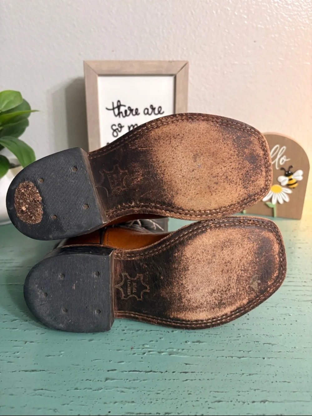 Kids Two-Tone Brown and Black Western Cowboy Boots